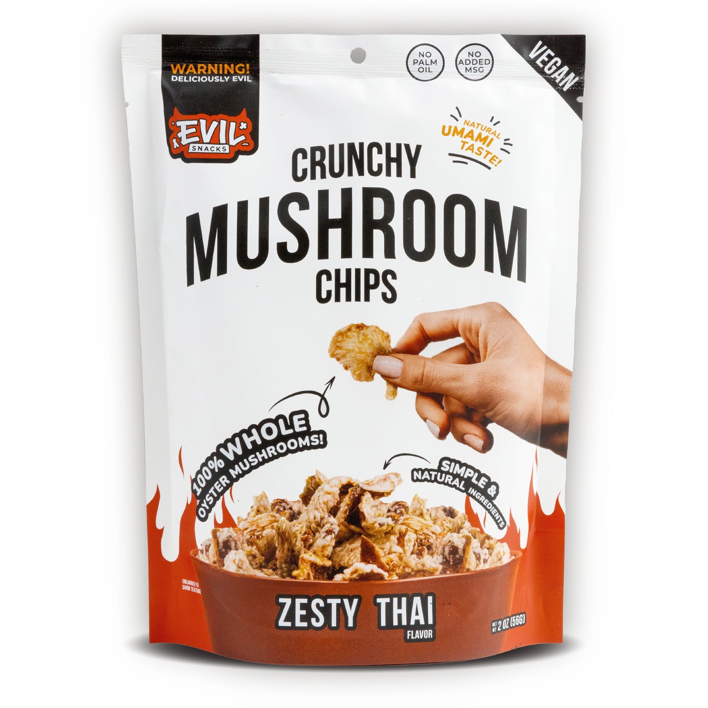 Crunchy Mushroom Chips - Zesty Thai Flavor