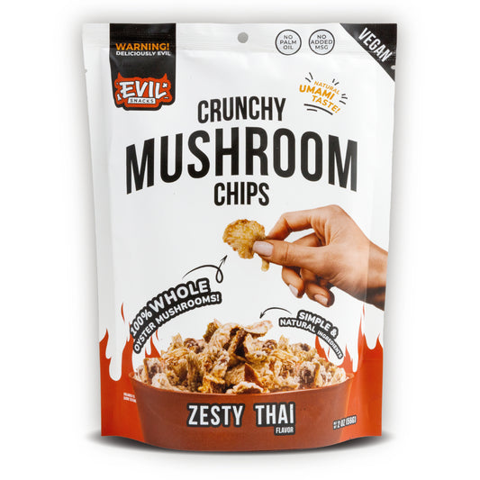Crunchy Mushroom Chips - Zesty Thai Flavor